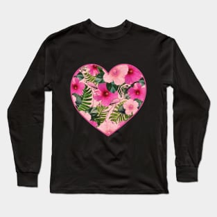 Vintage Flamingo Vacation Long Sleeve T-Shirt